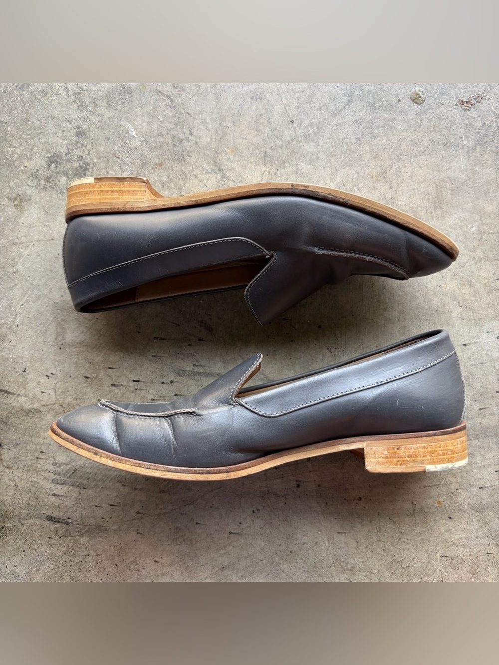 Everlane Women's Grey The Modern Loafer Italian Leather - Picture 2 of 7